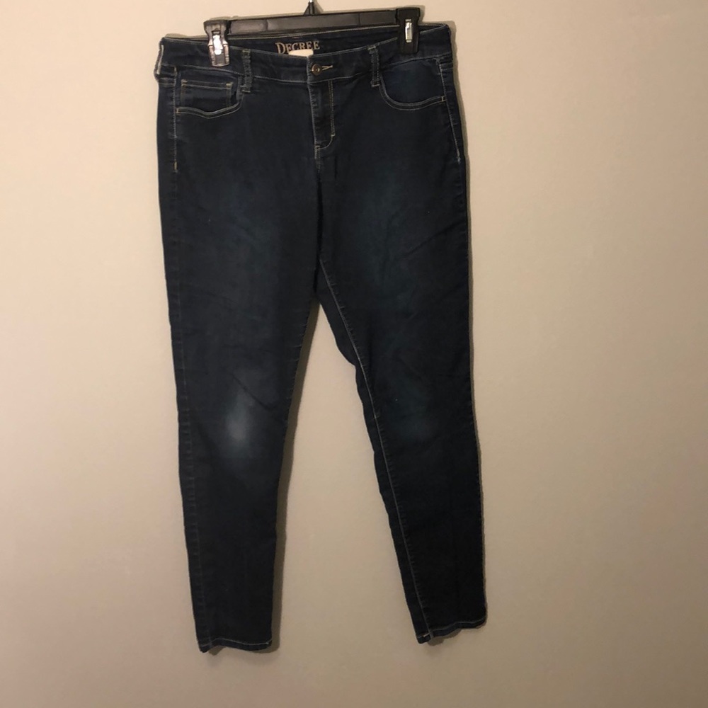 Dark blue jeans